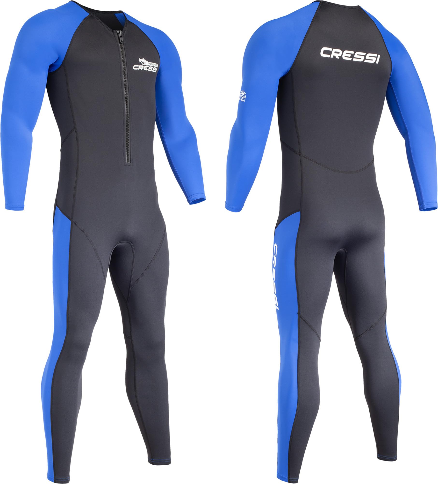 CRESSI Wahoo Monopiece Wetsuit - One-Piece Wetsuit Made of Soft Neoprene 1.5/2 m