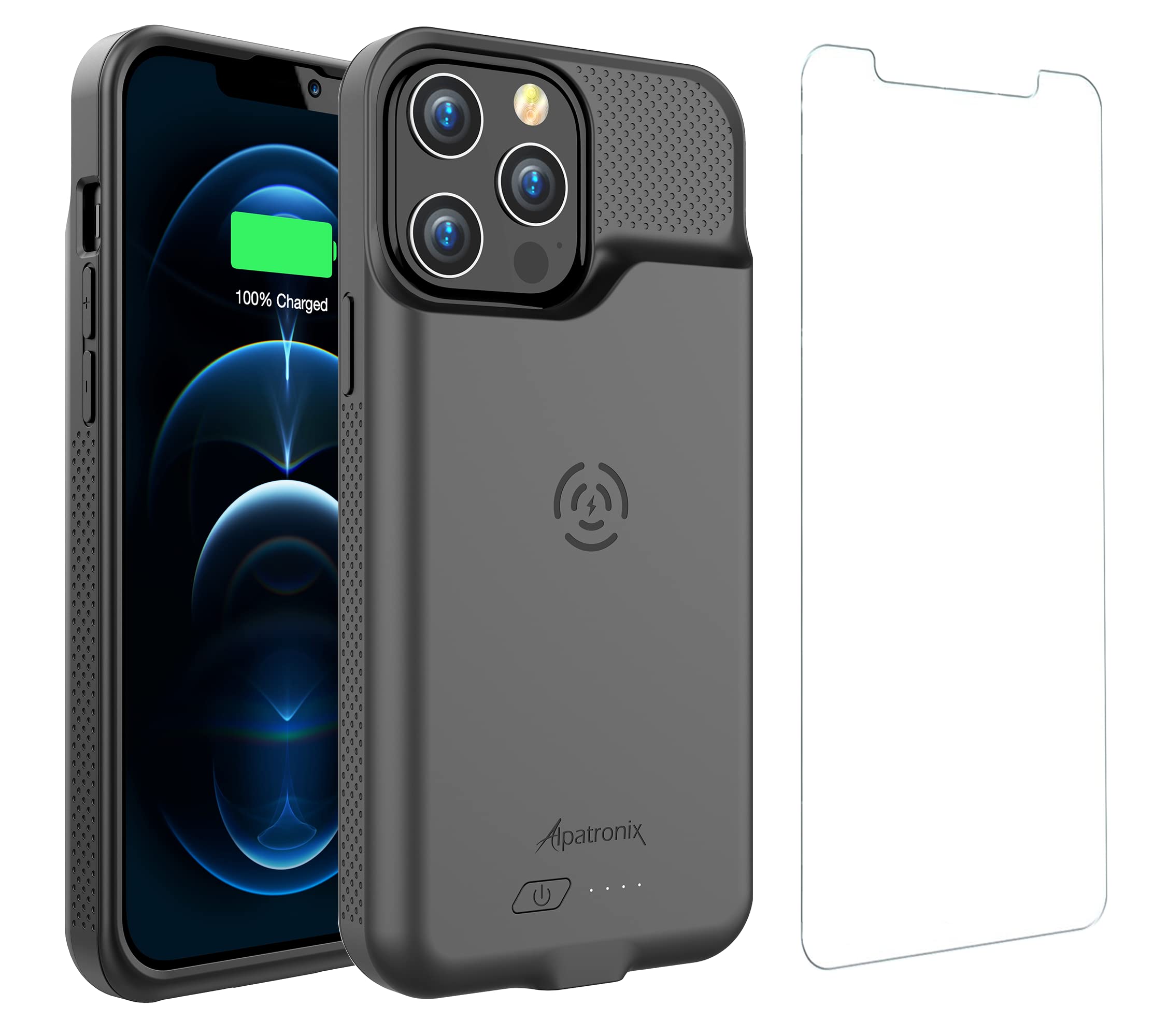 Alpatronix Battery Case for iPhone 14/14 Pro, Portable Strong Slim Protective Ex