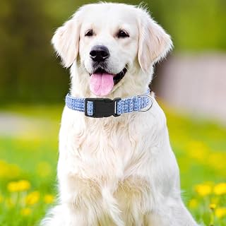 Small Medium Dog Collar, Durable Soft Cotton and Linen Collar for Girls and Boys, Adjustable Puppy Collar Suitable for Running and Playing