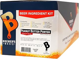 Brewer's Best Home Brew 5 Gallon Beer Ingredient Recipe Kit - Peanut Butter Porter