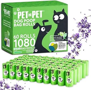 PET N PET Dog Poop Bag, Leak Proof and Extra Thick, Lavender Scented
