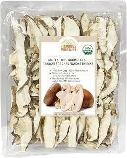 VIGOROUS MOUNTAINS Organic Shiitake Mushrooms Sliced 100g(3.53Oz)