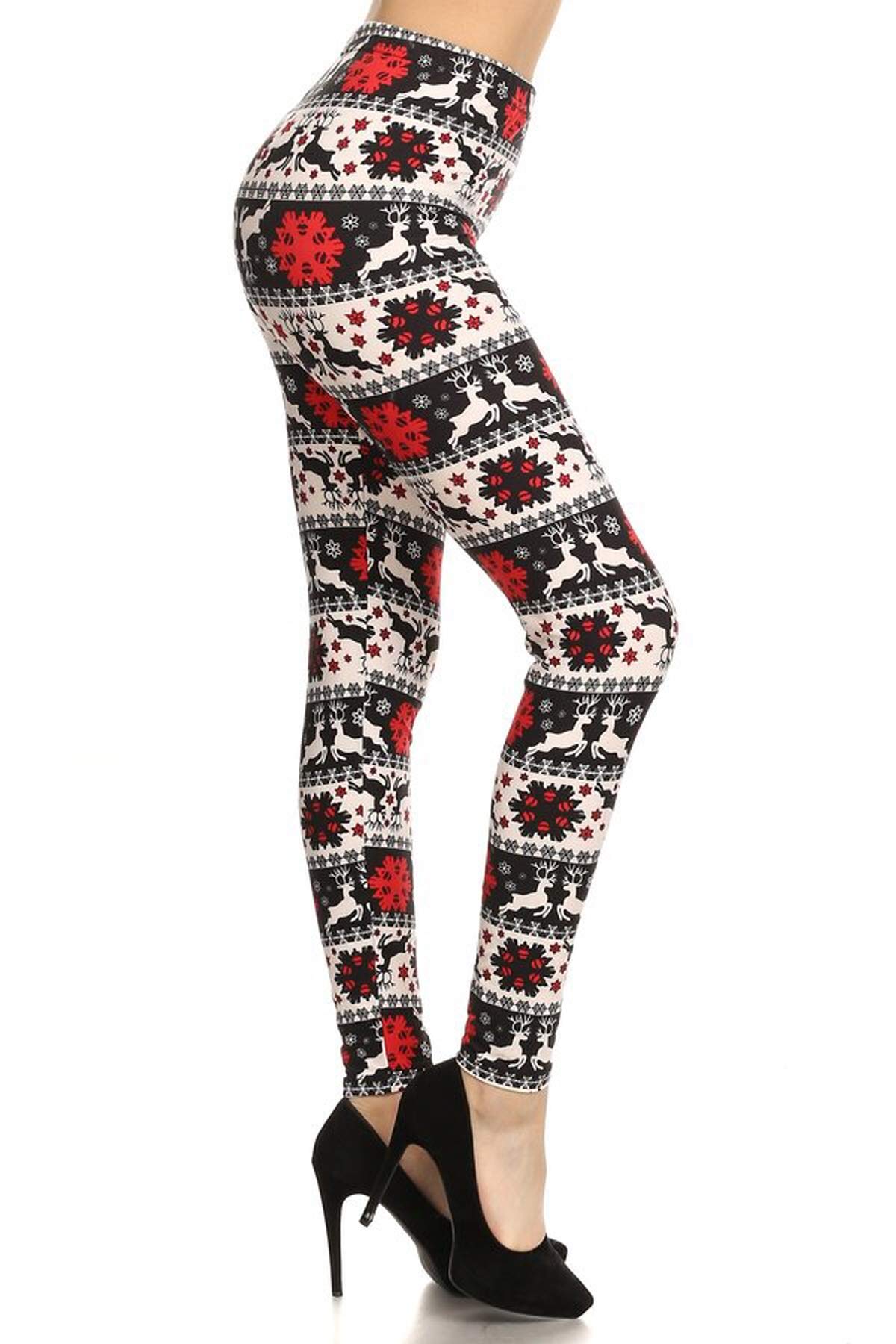 Leggings Depot High Waisted Novelty Christmas Holiday Print Leggings for Women (