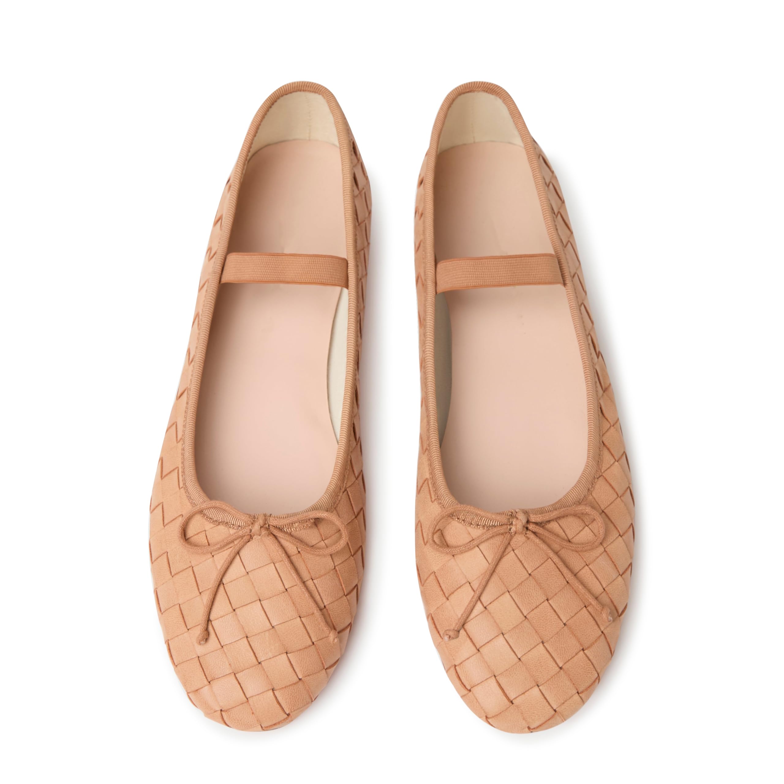 Womens Woven Ballet Flats Lady Mary Jane Flats Ballerina Shoes
