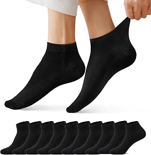 FALARY Trainer Ankle Socks for Men Women 10 Pairs Sport Low short Socks