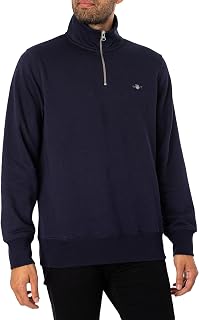 GANT Mens Half Zip Sweatshirt Long Sleeve Cotton