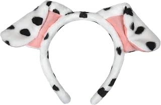 CHEU Dalmatian headband with dog ears and tail for halloween play