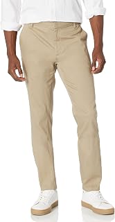 Amazon Essentials Mens Slim-Fit Wrinkle-Resistant Flat-Front Stretch Chino Pant