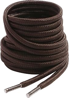 VSUDO Boot Laces, Round, Diameter 4 mm, Thin Shoelaces for Work, Outdoors, Hiking, Trekking Shoes, for Men and Women, Tear-Resistant Replacement Laces