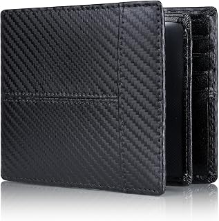 Swallowmall Wallet for Mens RFID Blocking Genuine Leather Bifold Wallets