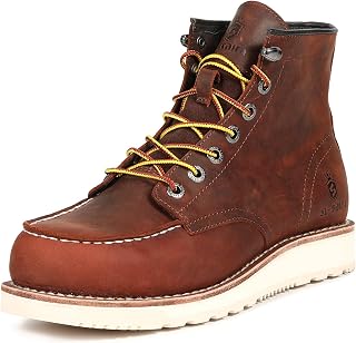 Handmade Men's Classic Soft Moc Toe Boots Fashion Cowhide Welted