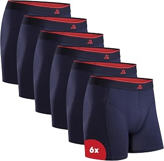 DANISH ENDURANCE Men's Bamboo Boxer Shorts, with or without Fly, Pack of 6 or 10
