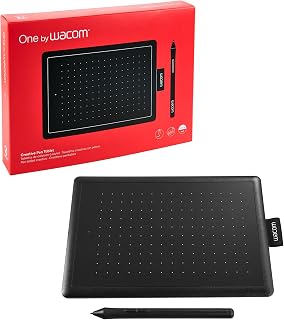 One by Wacom Small Graphic Tablet with Wacom Pen 2K without battery