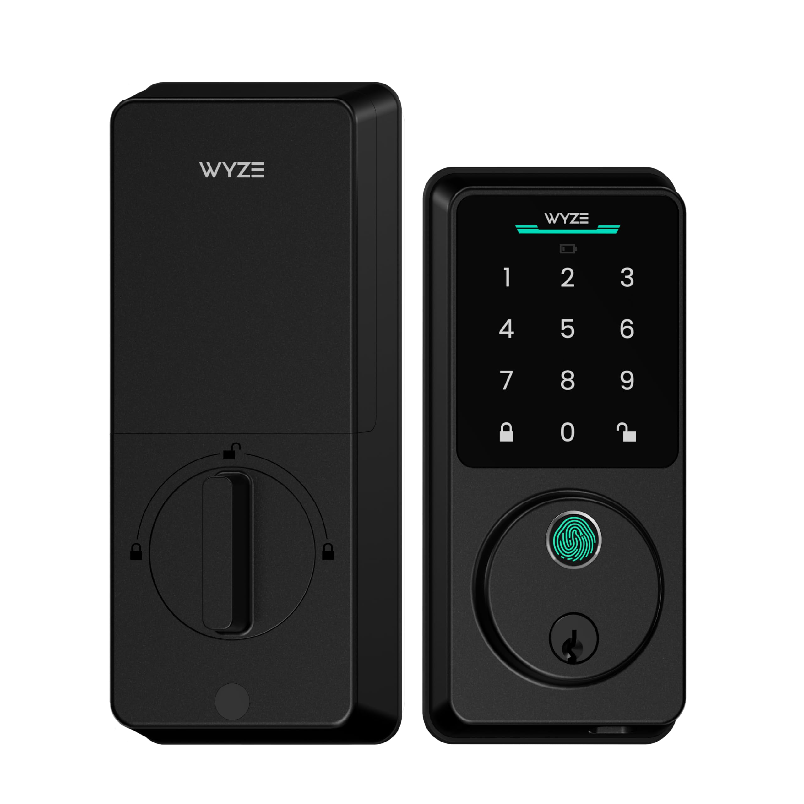 Wyze Auto-Lock Bolt v2, Fingerprint Keyless Entry Smart Lock, AI Learning Scanne