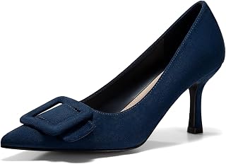 Coutgo Women's Closed Pointed Toe Pumps Stiletto High Heels Wedding Party Dress Shoes