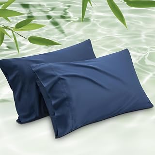Bedsure Cooling Pillow Cases Pillow Covers Queen 2 Pack Rayon from Bamboo