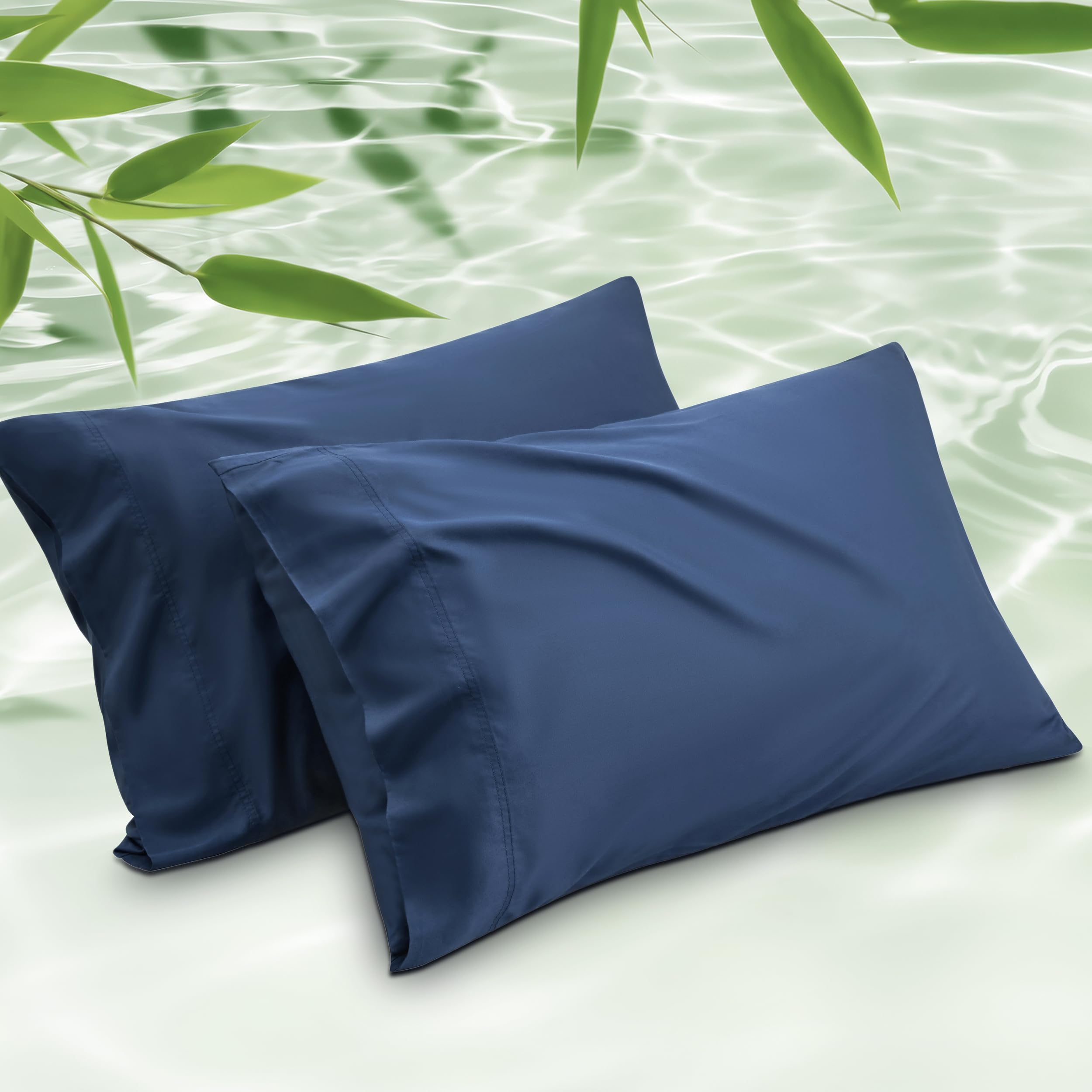 Bedsure Cooling Pillow Cases Pillow Covers Queen 2 Pack Rayon from Bamboo
