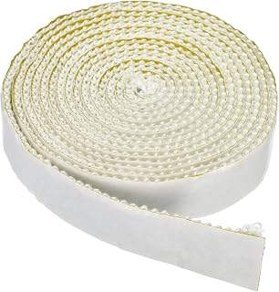 1 x 1/8" x 118" Wood Stove Gasket, Fiberglass Flat Self Adhesive High Temperature Resistant Seal Rope, Wood Stove, Fireplace Door, White