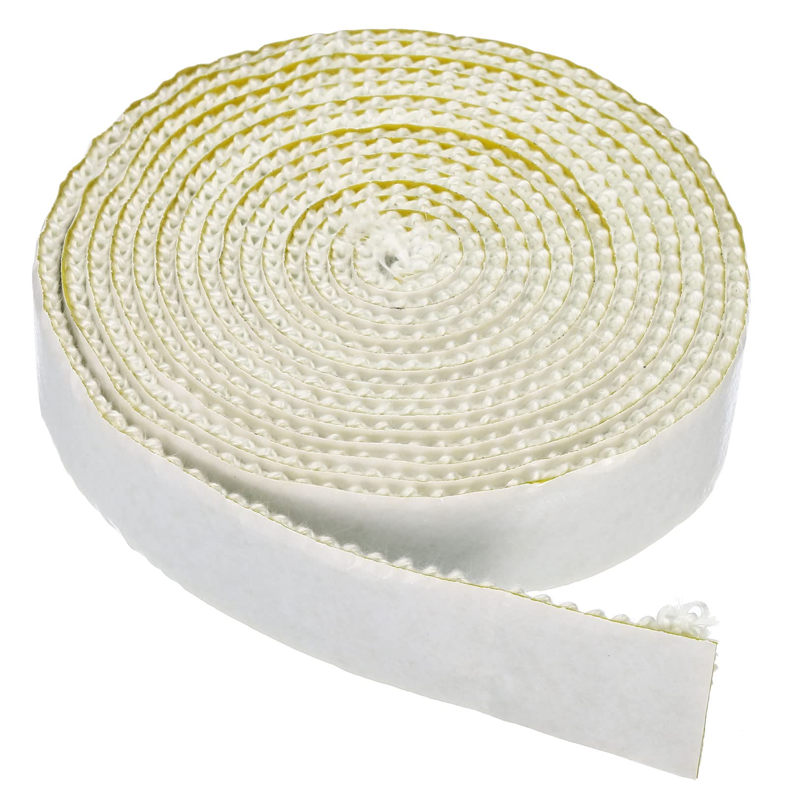 1 x 1/8" x 118" Wood Stove Gasket, Fiberglass Flat Self Adhesive High Temperatur