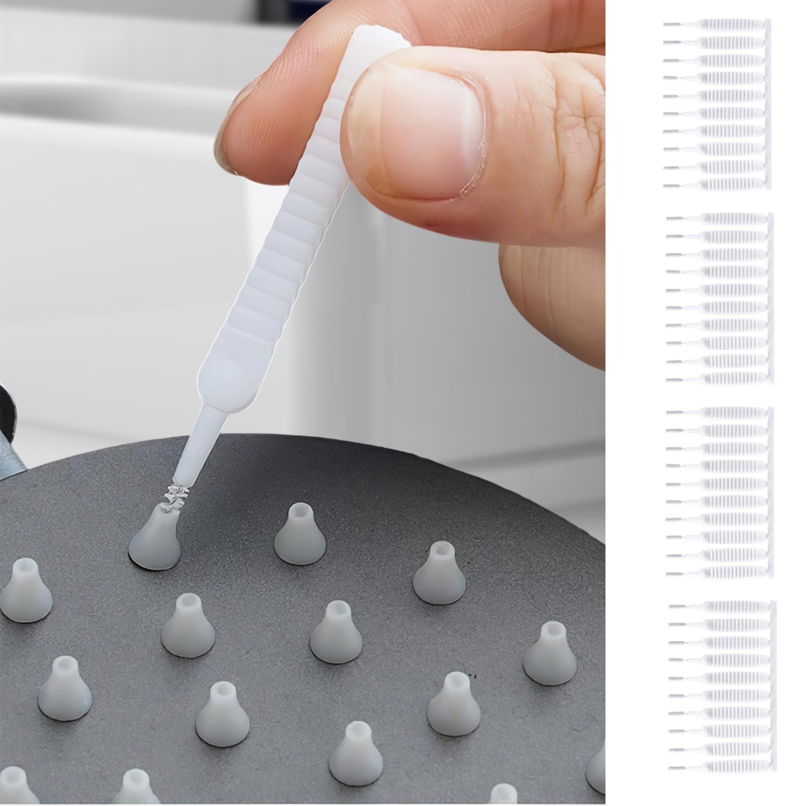 Shower Head Cleaning Brush Set Spout Faucet Aerator Vent Detail Use for Bathroom