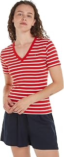 Tommy Hilfiger New Slim Cody Women's Short Sleeve V-Neck T-Shirt