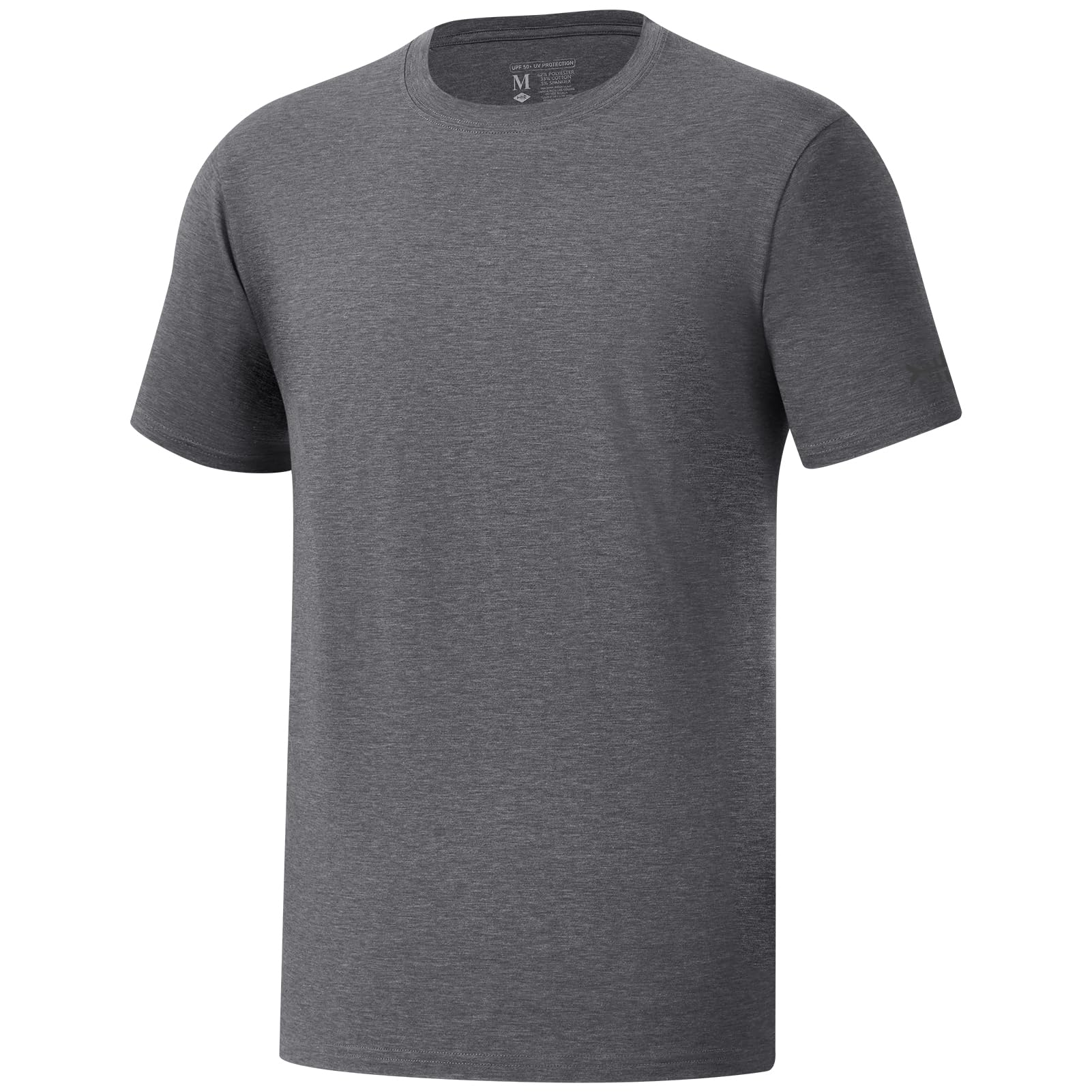 BASSDASH Men’s Ultra Soft Cotton Blend UPF 50+ Sun Protection T-Shirt Short Slee
