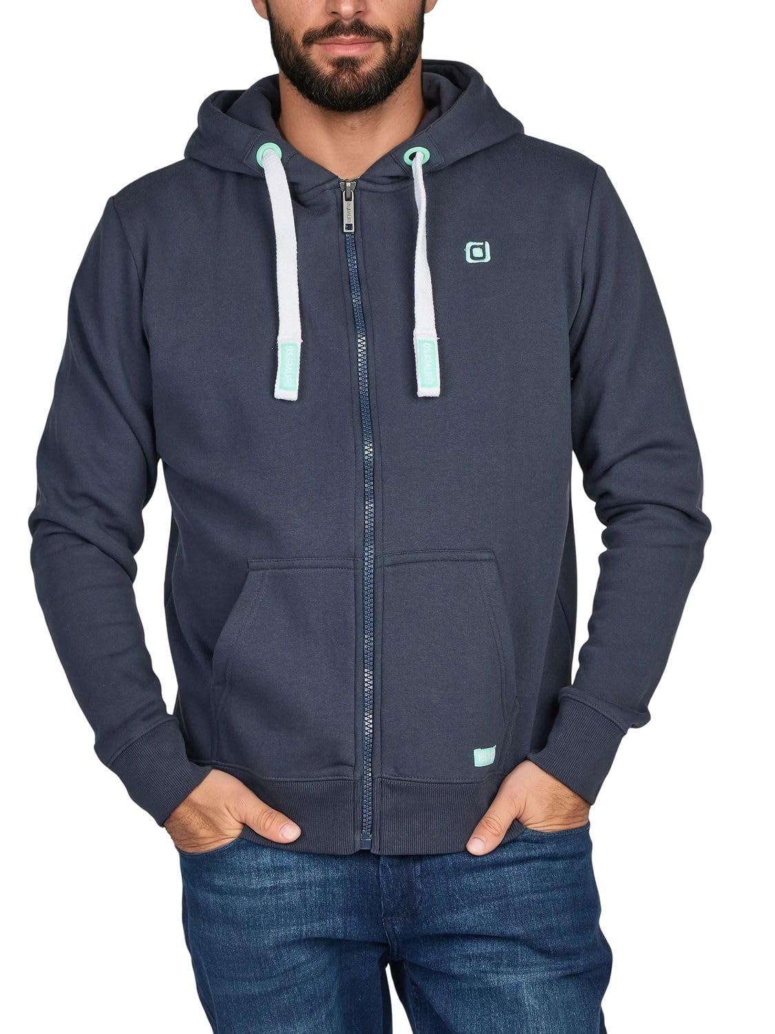 riverso RIVNoah Men's Hooded Jacket, Regular Fit Hoodie with Pockets, Zip, Sweat