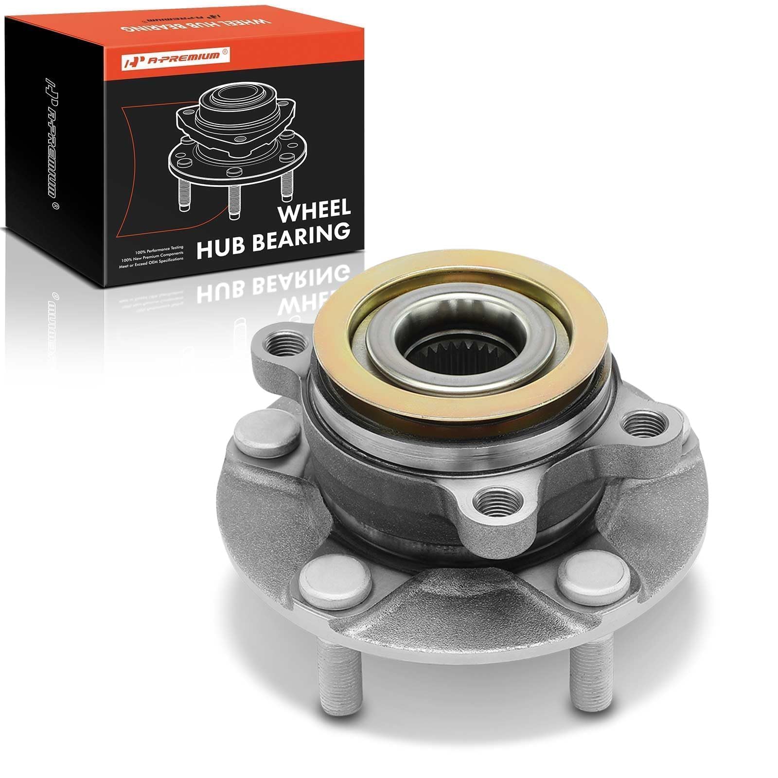 A-Premium Front Wheel Bearing and Hub Assembly Compatible with Nissan | for Rogu