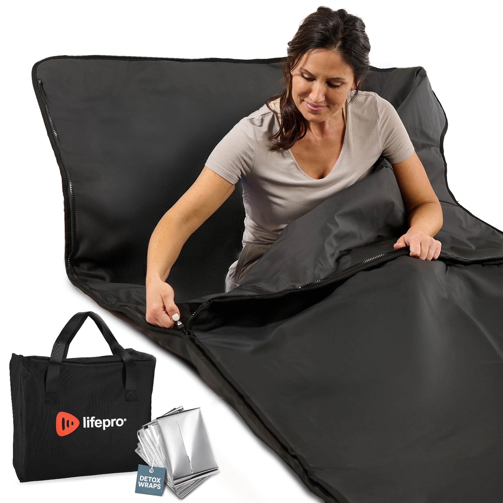 Lifepro RejuvaWrap Infrared Sauna Blanket with Low EMF and 9 Temp Levels | Featu