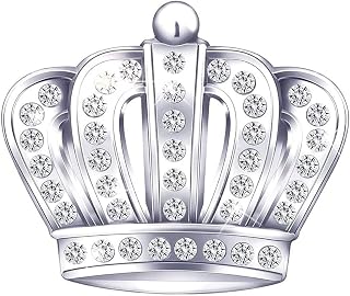3D Bling Crown Decal Self Adhesive Crystal Emblem for Car Exterior Phone Case Accessories