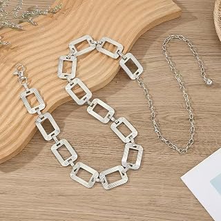 Western Metal Concho Belt for Women Cowgirl Chain Belt for Dress Jeans Country Concert Outfit
