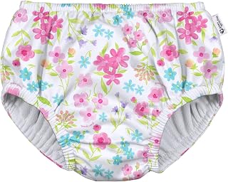 green sprouts baby girls Pull-up Reusable and Toddler Swim Diaper, White Flower Bouqet, 18-24 Month US