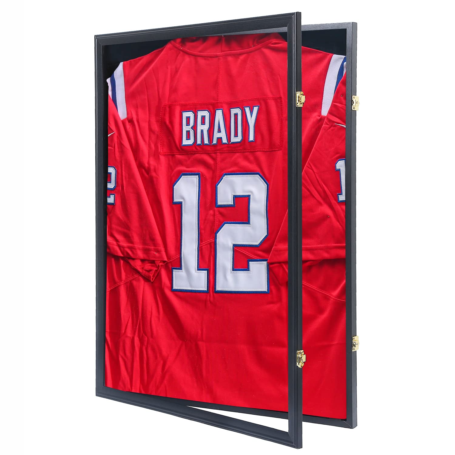 Grintus Jersey Frame Display Case, Black Shadow Box for Sports Jerseys,1P | Wall