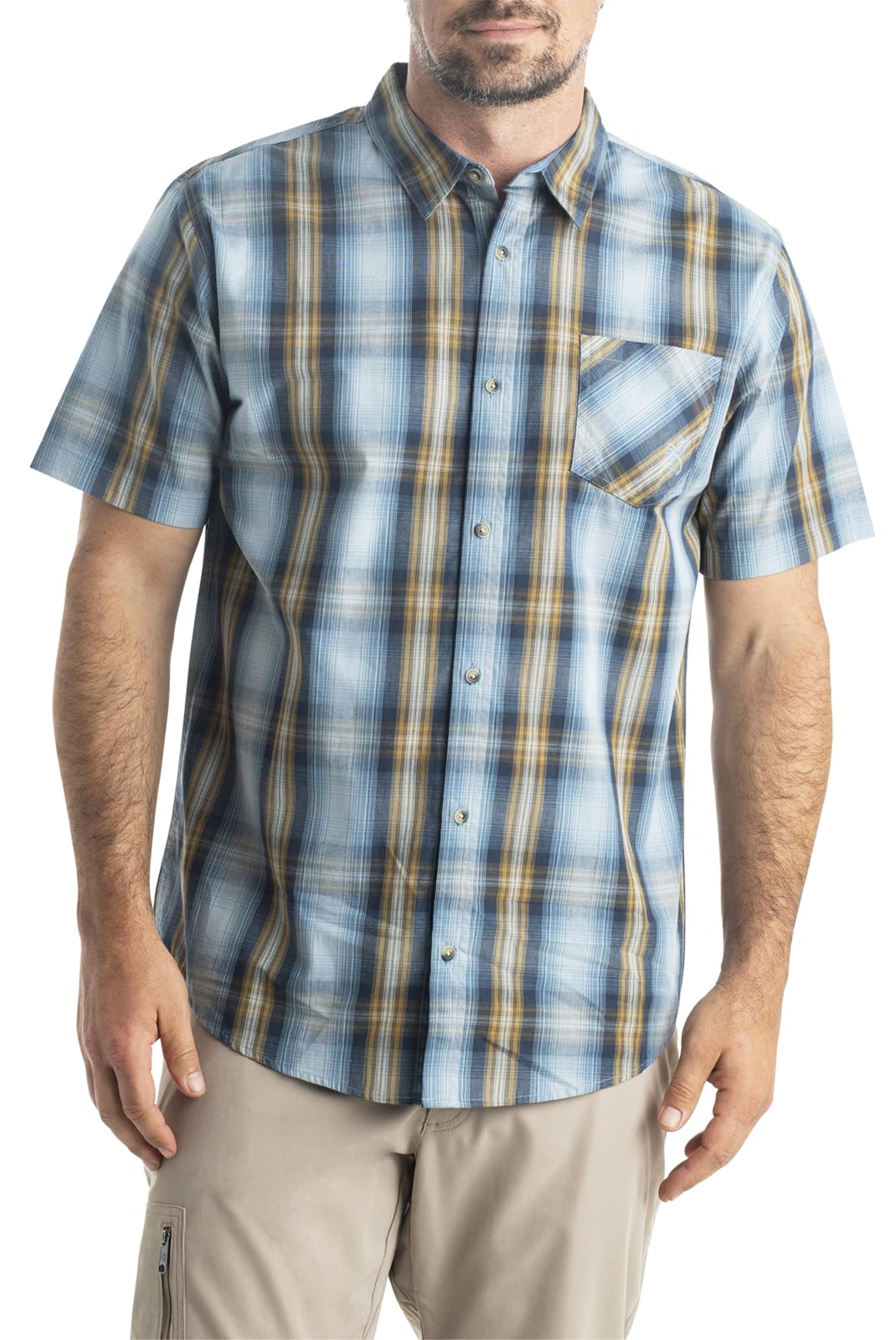 Legendary Whitetails Poplin Men's Short Sleeve Button Down Shirt