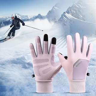 1 Pcs Warm Gloves with Touchscreen Fingertips Thermal Riding Gloves for Men Women Running Outdoor Cold Weather Use