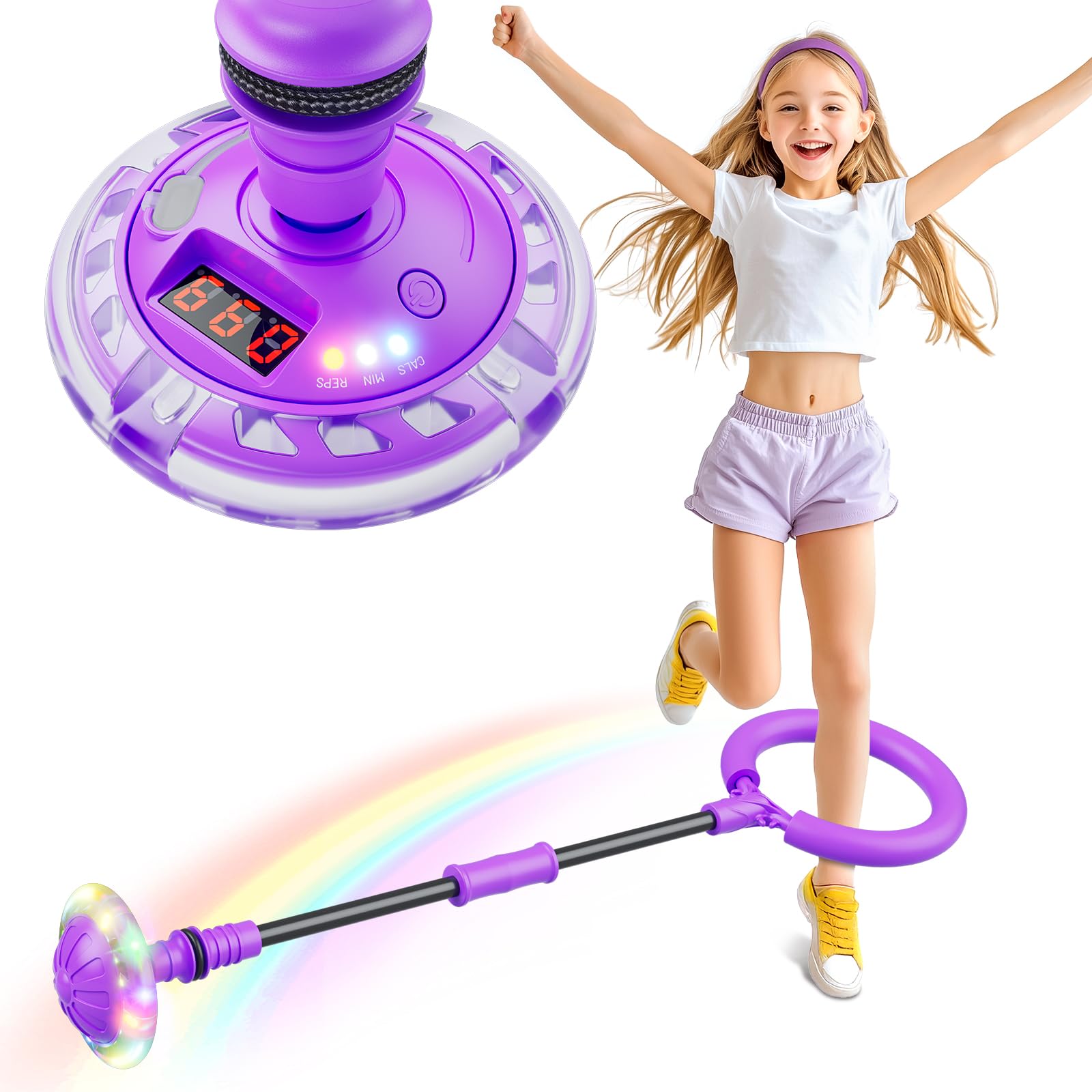 Girls Birthday Presents Ankle Skip Ball with Counter, Timer, Cal Calculator | Re