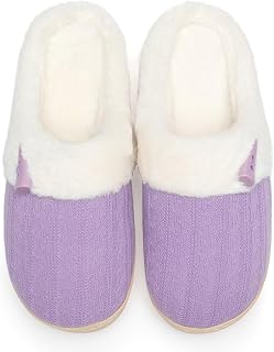 NineCiFun Damen Hausschuhe Winter, Plüsch Memory Foam Pantoffeln