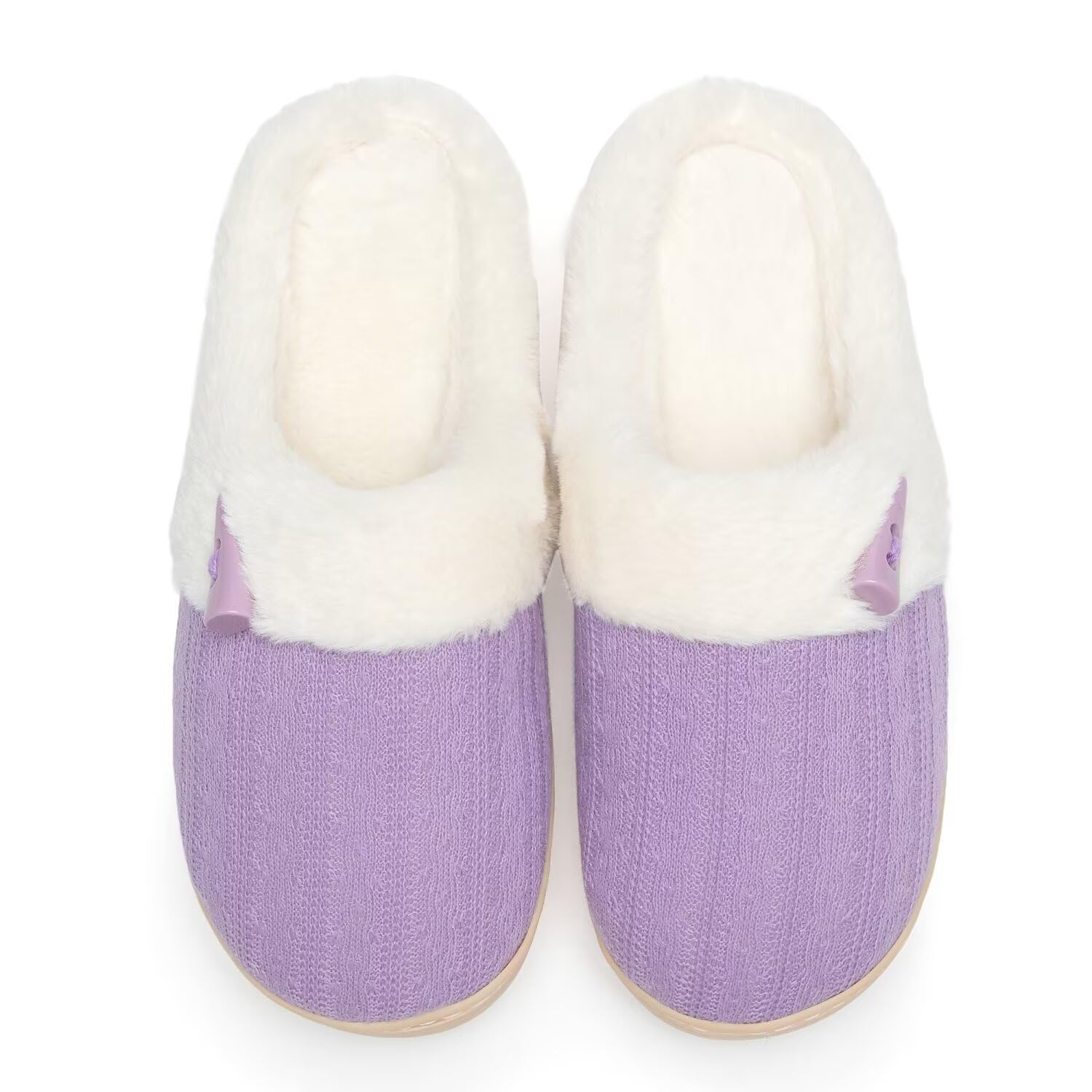 NineCiFun Damen Hausschuhe Winter, Plüsch Memory Foam Pantoffeln