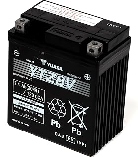 Yuasa YTZ8V 12V 120 CCA High Performance AGM VRLA Motorbike Battery | High Performance, Maintenance Free, Durable, Reliable, Long-Life, Efficient