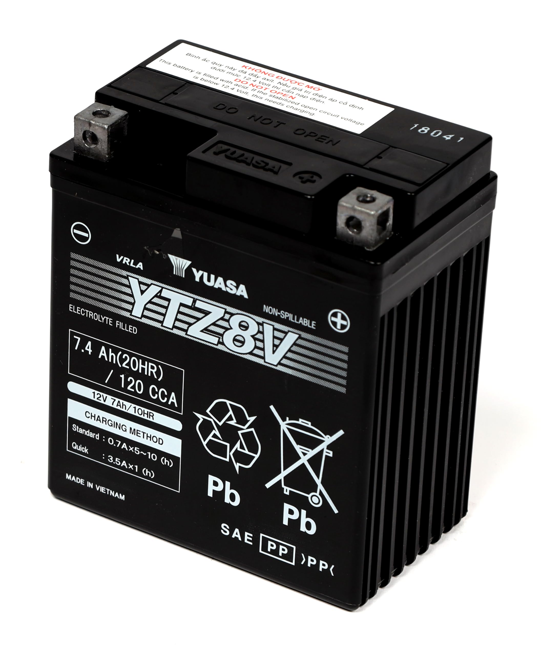 Yuasa YTZ8V 12V 120 CCA High Performance AGM VRLA Motorbike Battery | High Perfo