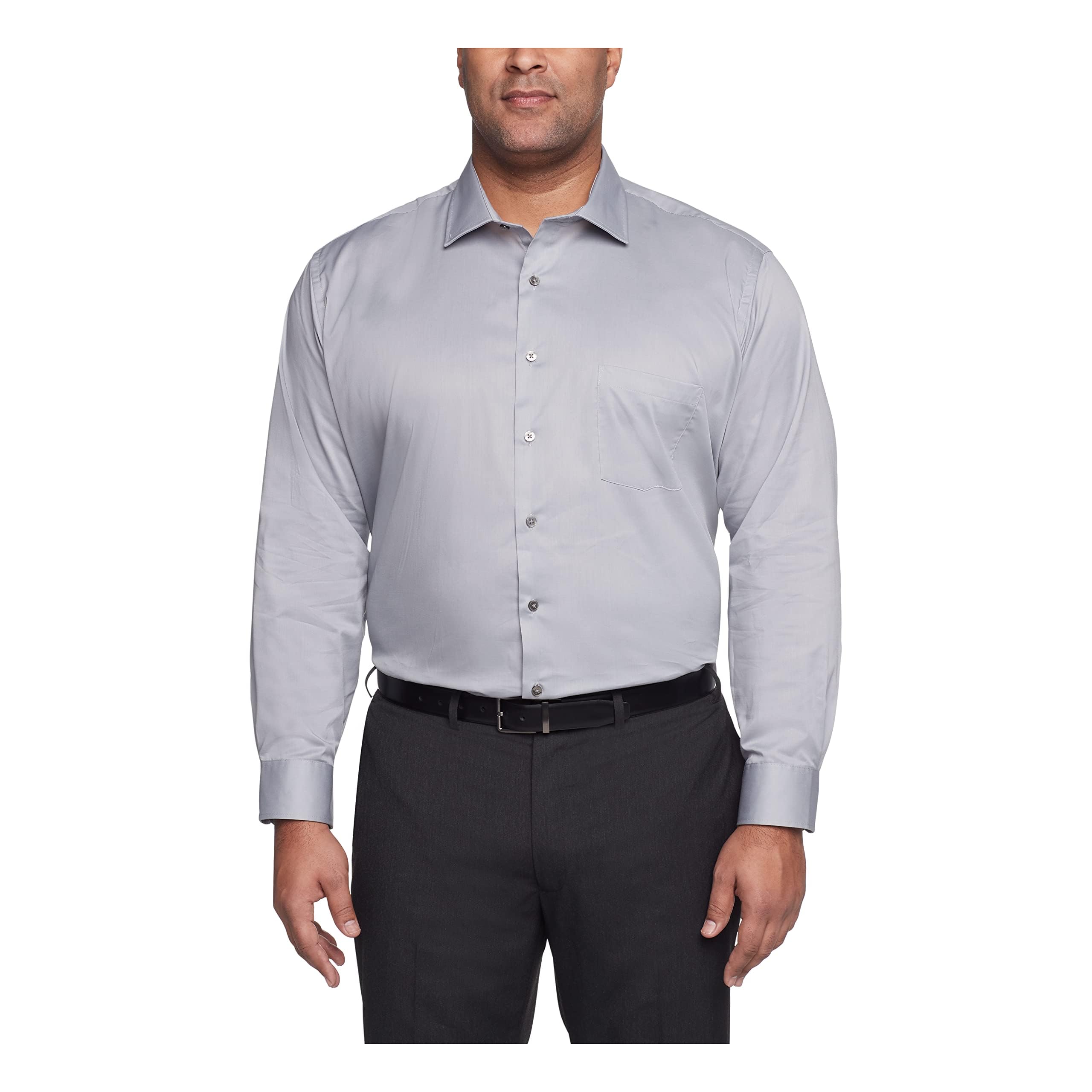 Van Heusen Herren Tall Fit Dress Shirt Flex Collar Stretch Solid (Big and Tall) 