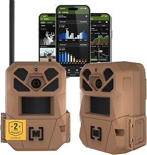 Moultrie Edge 3 Cellular Trail Camera - 2-Pack, 40MP, 0.5s Trigger | Scout from Anywhere, HD photos via Mobile app, 1080p video, multi-carrier, low-glow flash, GPS, Two Pack