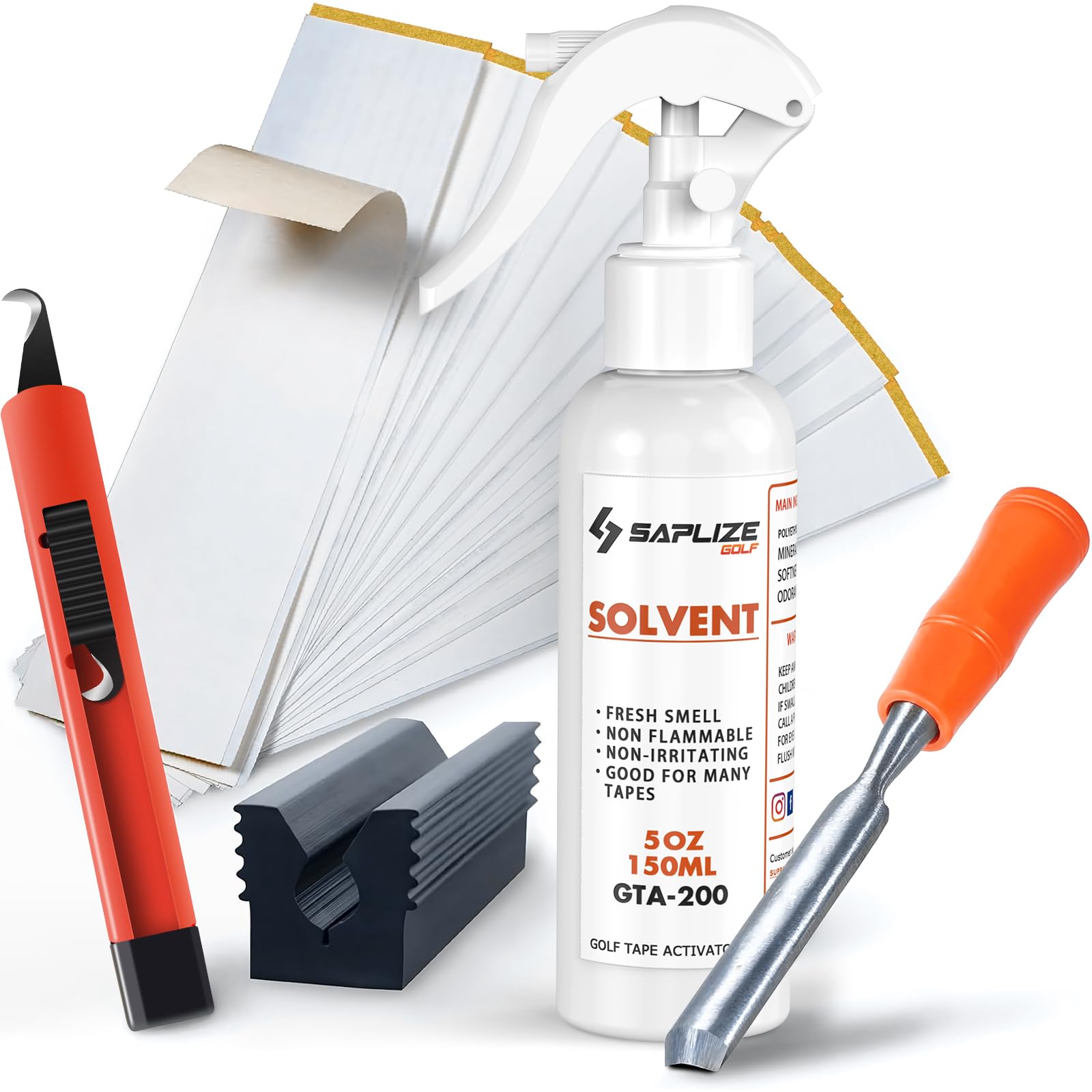 SAPLIZE Golf Grip Kit for Regripping Golf Clubs,4 Options Available with 15 Grip