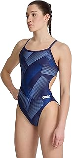 Arena Shattered Glass Swimsuit Challenge Back One Piece Swimsuit Women (Pack of 1)