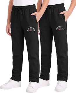 Reebok 2 Pack Girls Fleece Sweatpants Athletic Pants Kids Teen Sweat Tween