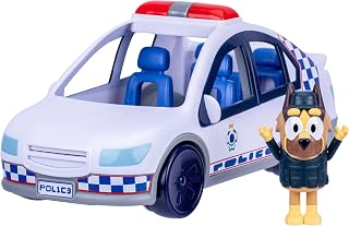 Bluey Voiture de police avec lumières et sons et figurine
