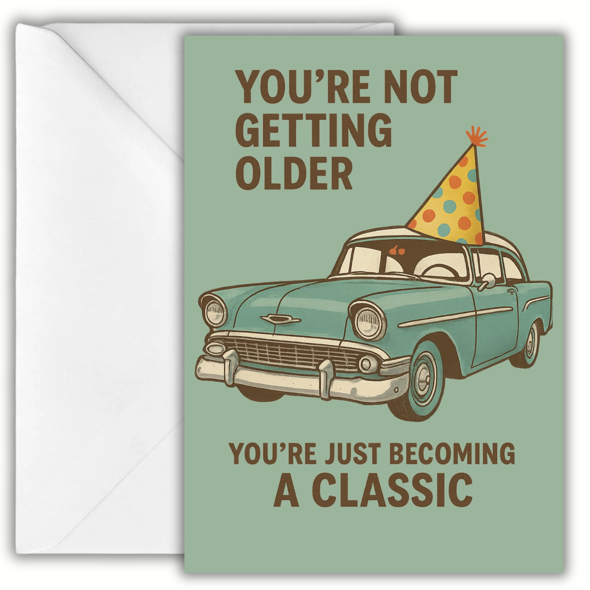 Funny Birthday Card for Older Adults – Hilarious Happy Birthday Card for Him or 