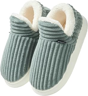 Misolin Chaussons Femme Hiver Hommes Chauds Confortable Pantoufles