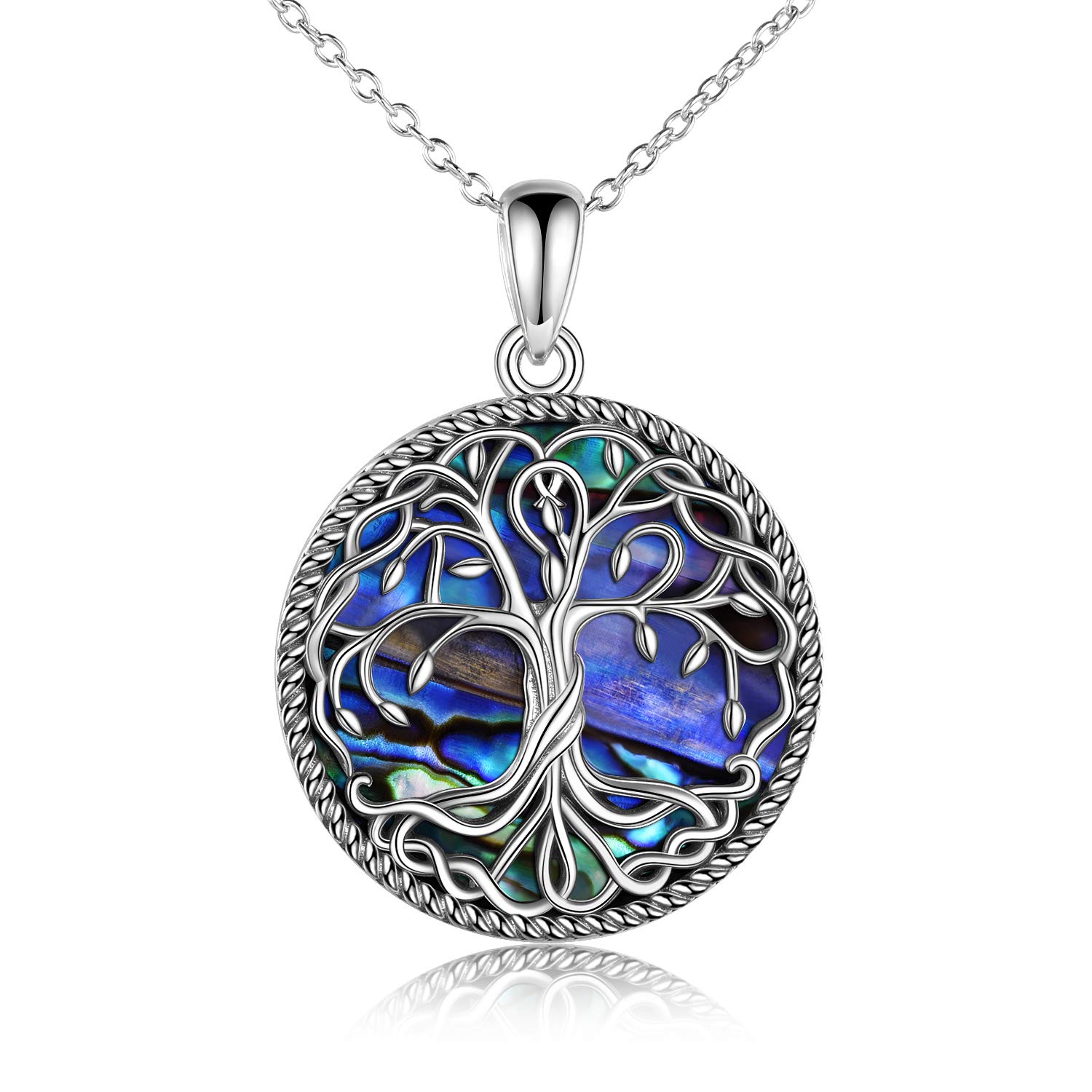 YFN Tree of Life Necklace Sterling Silver Celtic Tree Pendant Jewellery