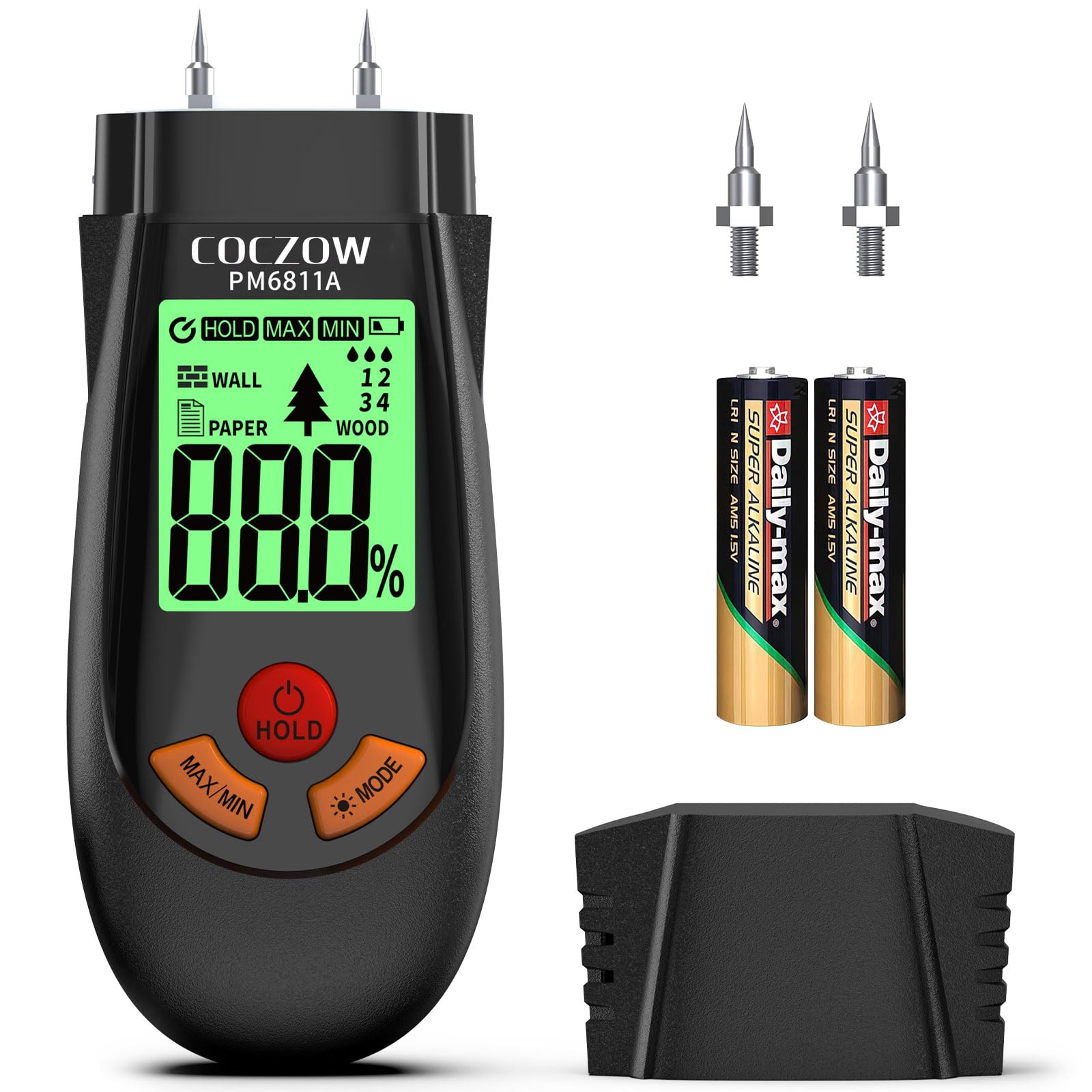 Wood moisture meters and water leak detectors are suitable for the rapid determi